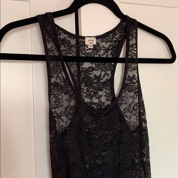 Wilfred Black Lace Long Tank - Picture 2 of 2